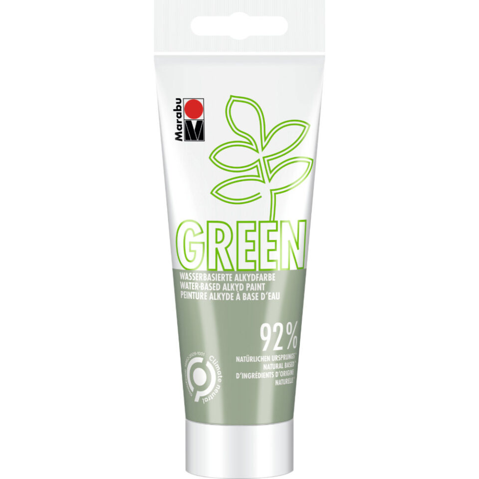 Marabu Green Wasserbasierte Alkydfarbe, Mistel 159, 100 ml