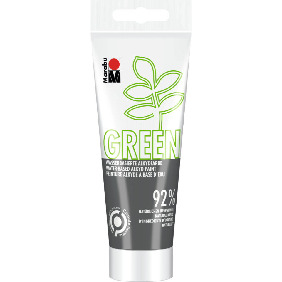 Marabu Green Wasserbasierte Alkydfarbe, Schiefer 174, 100 ml