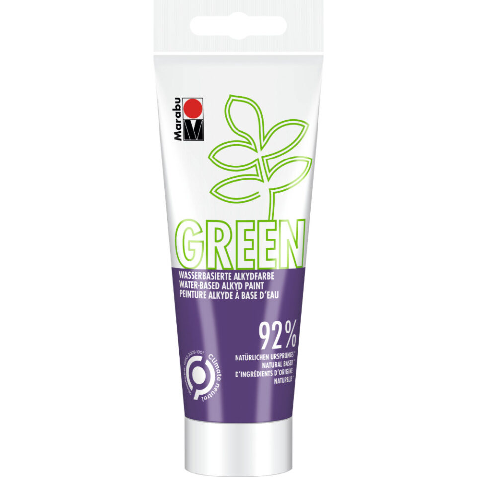 Marabu Green Wasserbasierte Alkydfarbe, Violett 251, 100 ml